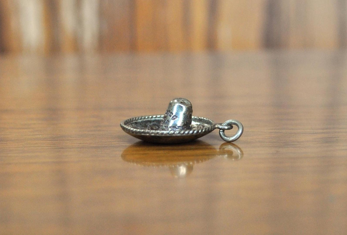 Vintage Sterling Silver 925 Mexico Art Eagle Sombrero Charm - Vintage 925 Mexico Eagle Sombrero Charm - Vintage Sombrero Sterling Silver