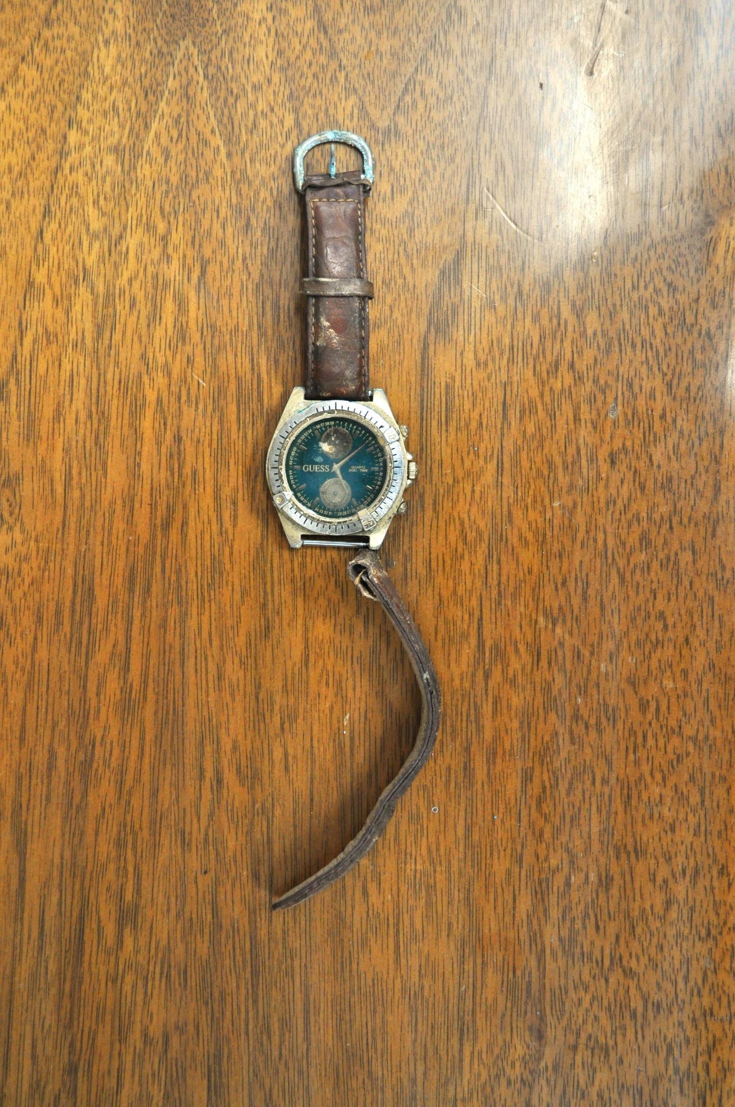 Antique Guess Gold 2 Toned Quartz Watch - Vintage Quartz Watch - Not Working