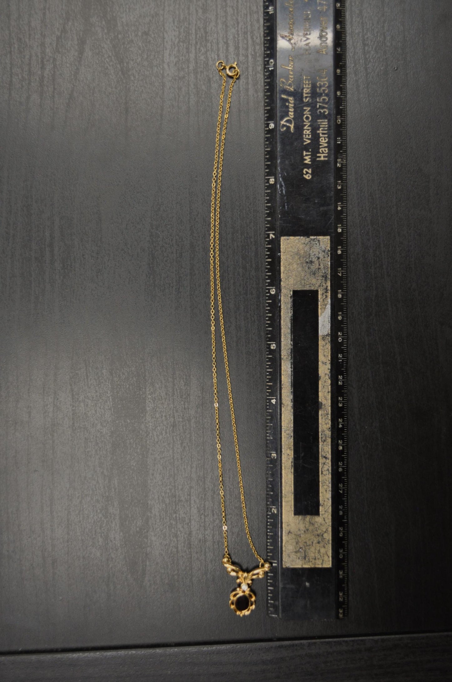 Vintage Avon Gold-Toned Garnet Juliette Necklace - 1989 Avon Signed Necklace - Vintage Avon Gold Red Garnet Elegant Necklace