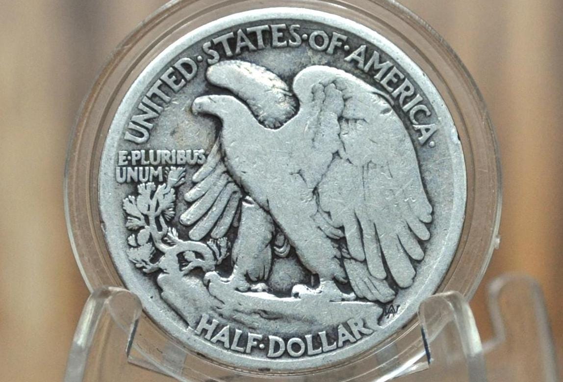 1916 Walking Liberty Silver Half Dollar - G (Good) - Key Date - Philadelphia Mint - 1916P WLH - Half Dollar 1916 Liberty Walking Half