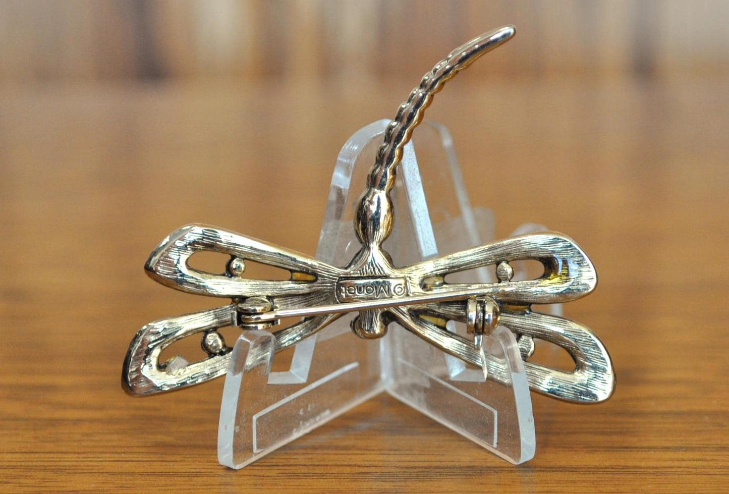 Beautiful Monet Multi Rhinestone Dragonfly Brooch Pin! - Vintage Dragonfly Brooch - Lovely Piece, Dragonfly Jewelry