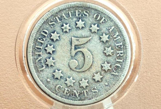 1869 Shield Nickel - Choose by Grade / Condition - 1869 Nickel - Shield Type Nickel 1800's - Shield Nickels