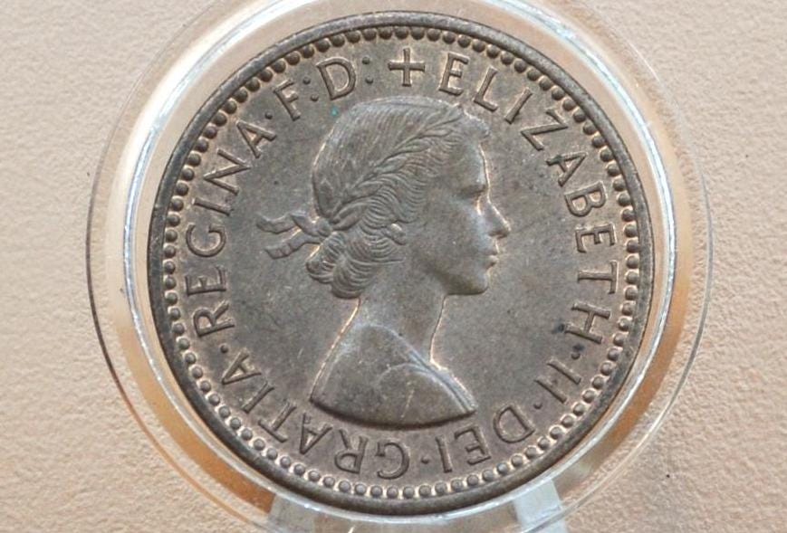 1944 Farthing Great Britain - Great Condition - UK 1 Farthing 1944 Wren Design - King George VI - British One Farthing 1944