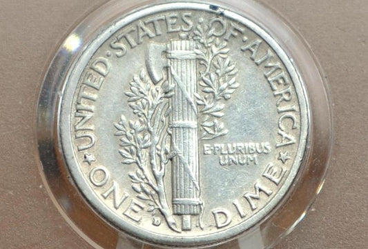 1931-D Mercury Silver Dime - Choose by Grade / Condition - Denver Mint - 1931 D Winged Liberty Dime - Semi-Key Date