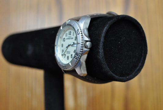 Antique Timex Expedition Men's Indiglo Rotating Bezel Watch - Vintage Timex Expedition Watch - WR100M - Not Working