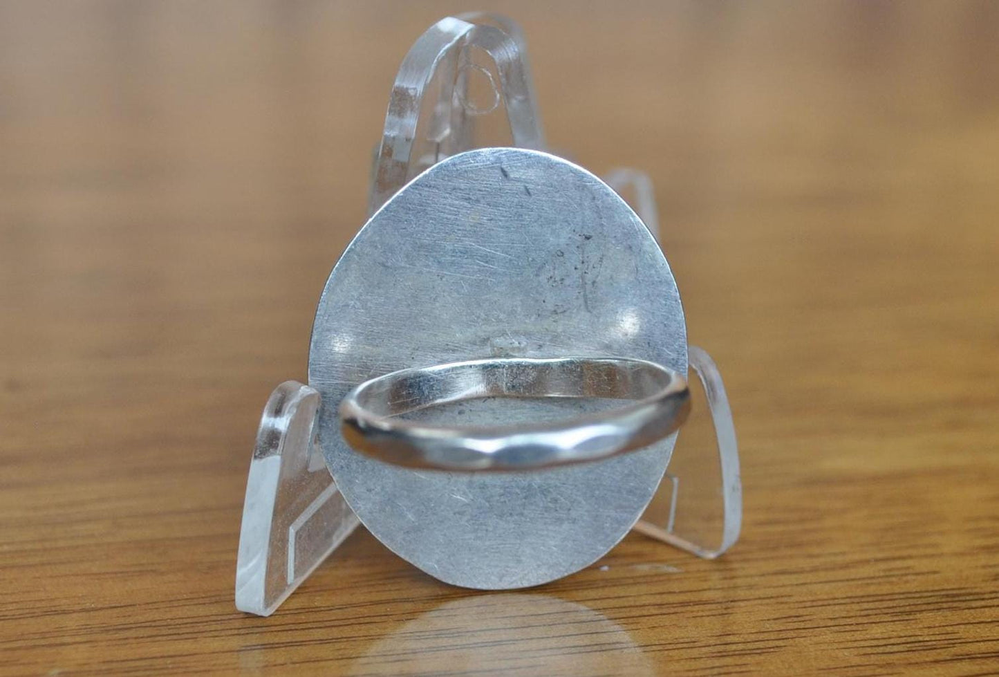 Homemade Coral Fossil Ring - Size 8.5 - Coral Fossil Ring - Tested as Sterling Silver