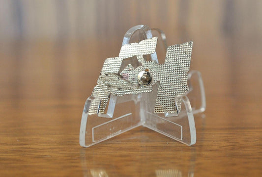 Awesome International Space Station Gold Tone Lapel Pin - Vintage Replica Pin - Vintage ISS NASA Lapel Pin