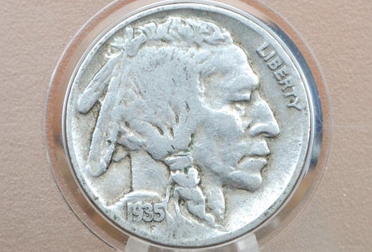 1935-S Buffalo Nickel - VG-AU (Very Good to About Uncirculated) Grades; Choose by Grade San Francisco Mint - 1935 S Indian Head Nickel 1935S