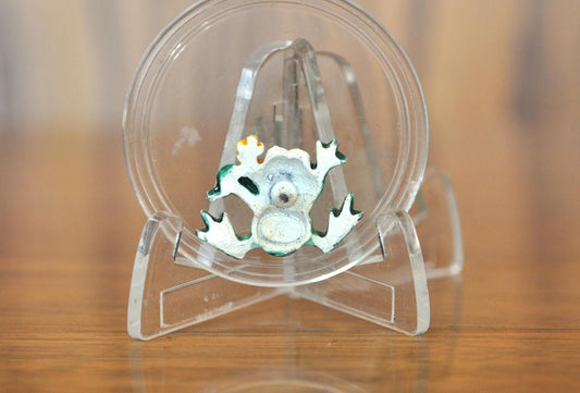 Vintage JJ Jonette Frog With Sunflower Pin Lapel Enamel Collectible - JJ Jewelry - JJ Jonette Frog Pin