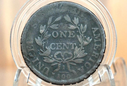 1801 Draped Bust Large Cent - Damaged - US Large Cent 1801 One Cent US - Rarer Date, Competitively Priced