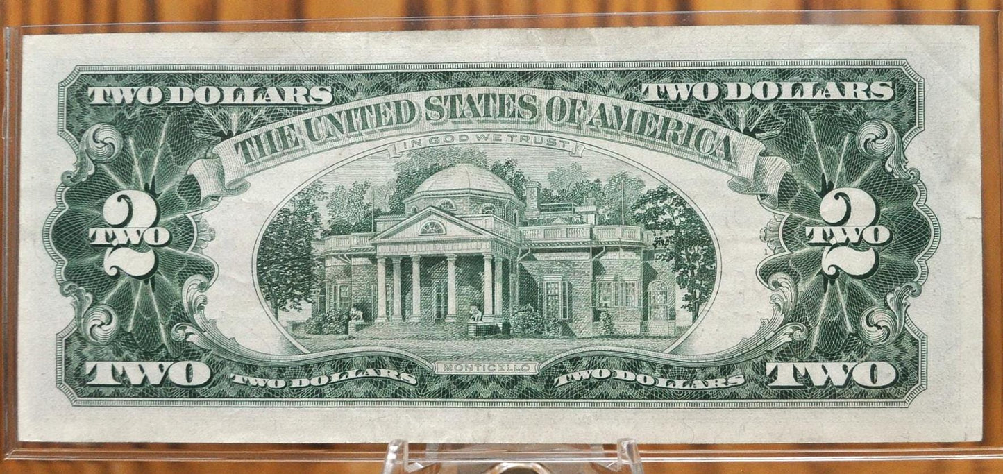 1963 Legal Tender 2 Dollar Note - XF (Extremely Fine) - Fancy Serial Number - 1963 Two Dollar Red Seal U.S. Note - Fr#1513 - A12002200A