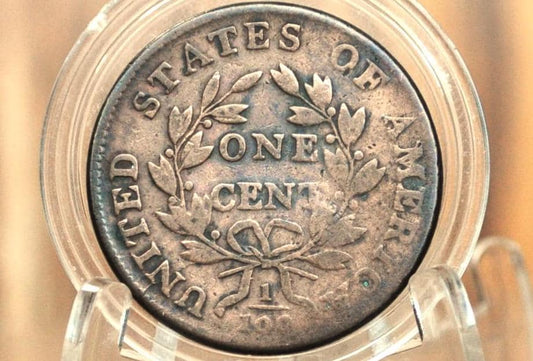 1802 Draped Bust Large Cent, With Stems - VG grade / condition - US Large Cent 1802 One Cent US Affordable