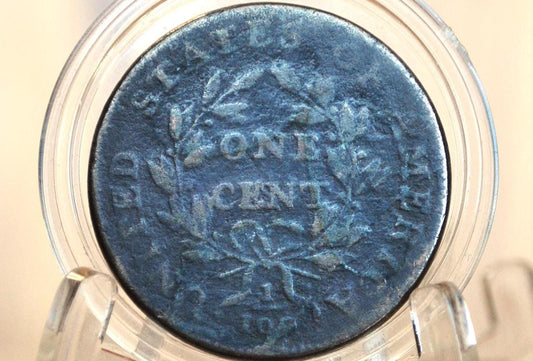 1803 Draped Bust Large Cent - Cull Grade - US Large Cent 1803 - 1803 One Cent US - Cull / Low Grade, Holes Drilled, but lots of detail