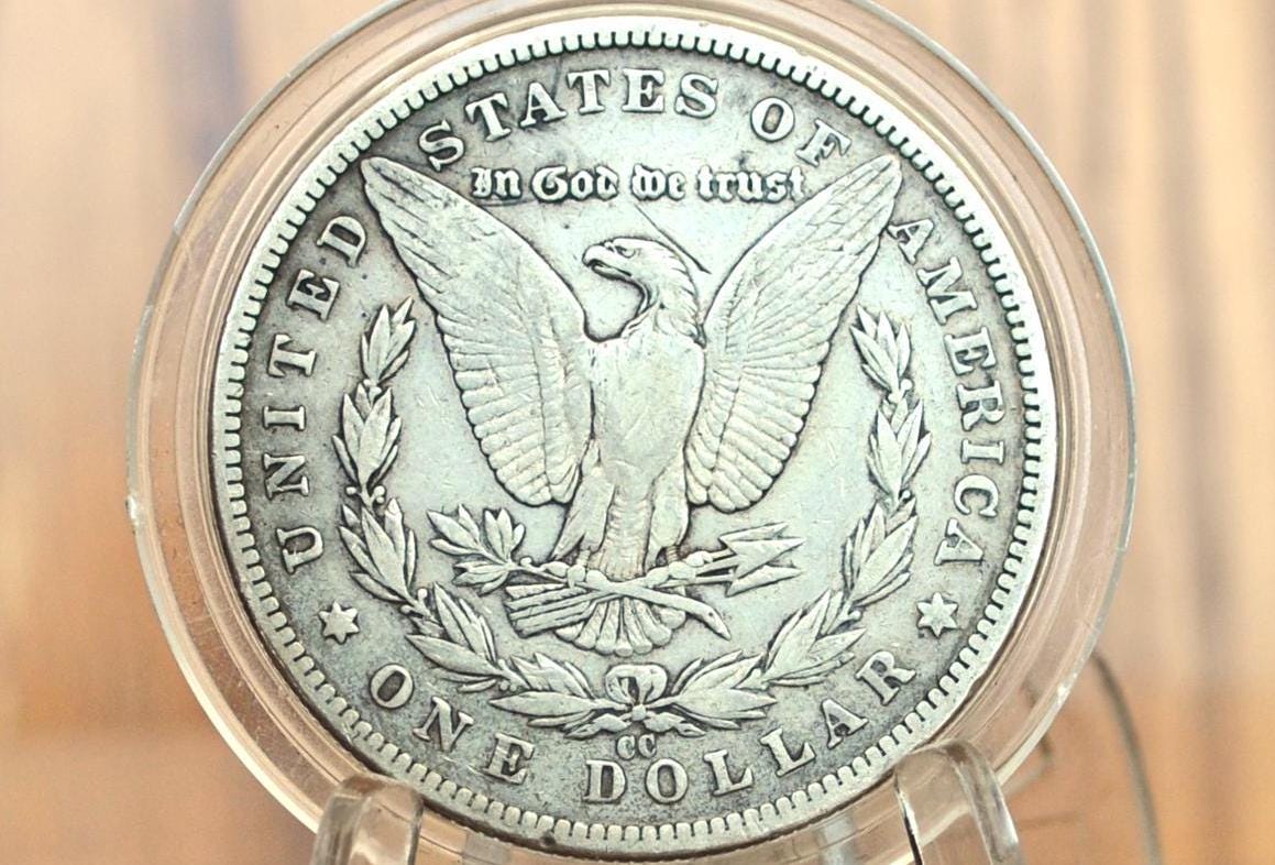 1890-CC Morgan Dollar - XF Grade / Condition - Carson City Mint - 1890CC Morgan Silver Dollar 1890 CC Mint Dollar 1890 Silver Dollar