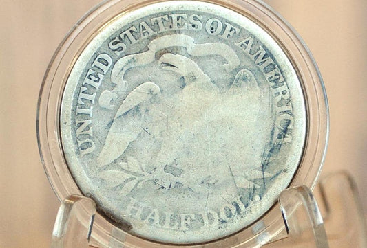 1874-S Seated Liberty Half Dollar - G (Good), 1874S Liberty Seated Silver Half Dollar 1874 Half - Authentic, Rarer Date!