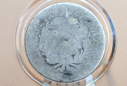 1840 Seated Liberty Dime - AG/G (About Good) - Rarer Date, No Drapery 1840 Silver Dime / 1840 Liberty Seated Dime