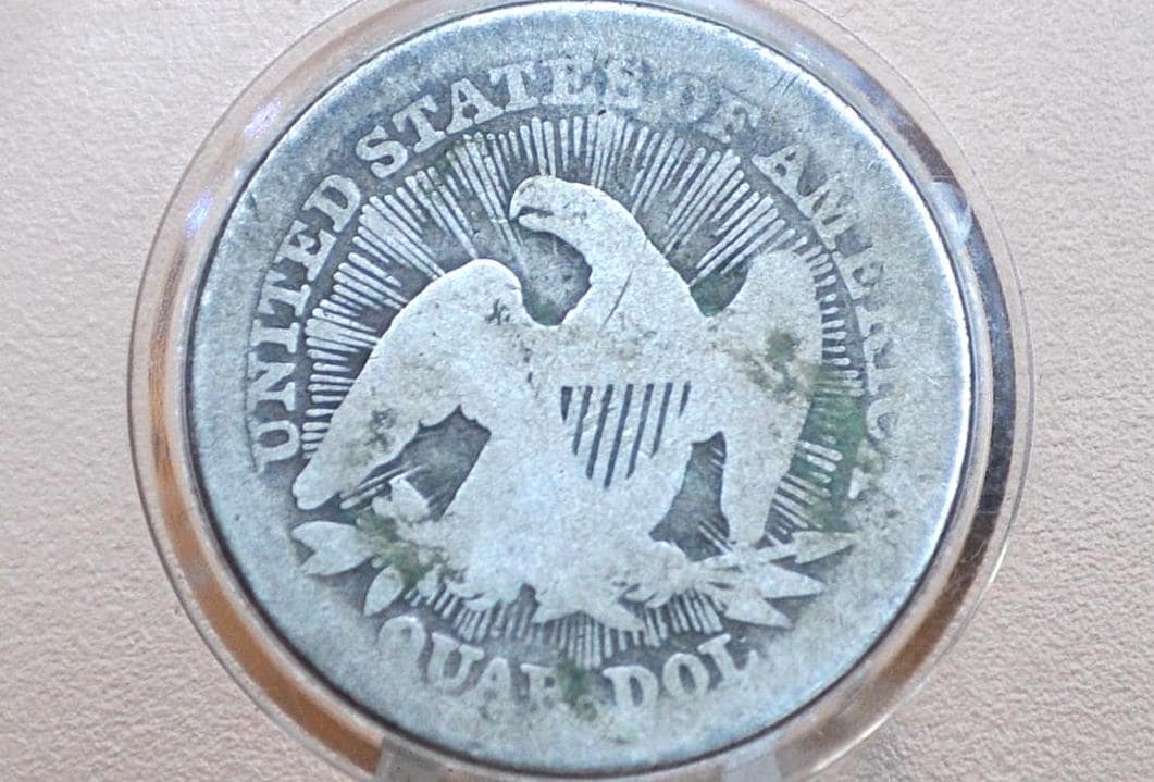 1853 Seated Liberty Quarter, Good, 1853 Silver Quarter 1853 Liberty Seated Quarter; Historic Coin Type, Great Collection Addition