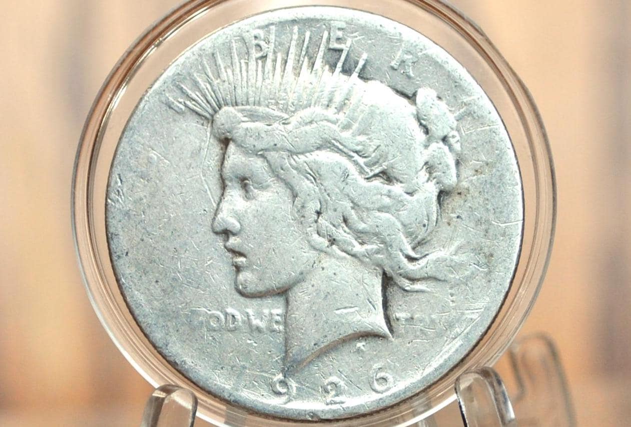 1926 Peace Silver Dollar - Choose By Grade - Philadelphia Mint - 1926 P Silver Dollar 1926 P Peace Dollar, Better Date