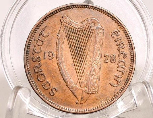 1920s, 30s, 40s, and 50s Irish Half Penny Coin - Great Conditions - Pig Design - 10 Pence Coins Ireland - Collectible Irish Coins