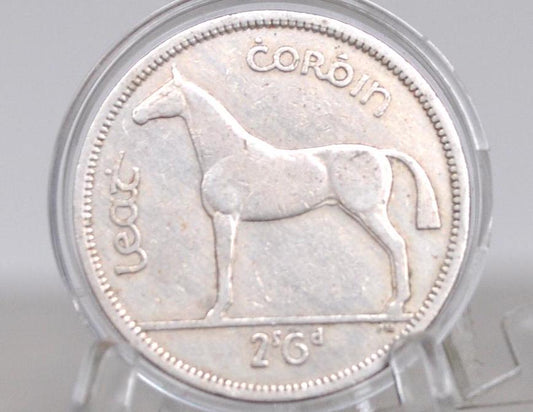 1961 Irish Half Crown - XF Grade / Condition - Great Coin - 1961 1/2 Crown Ireland HalfCrown, Authentic