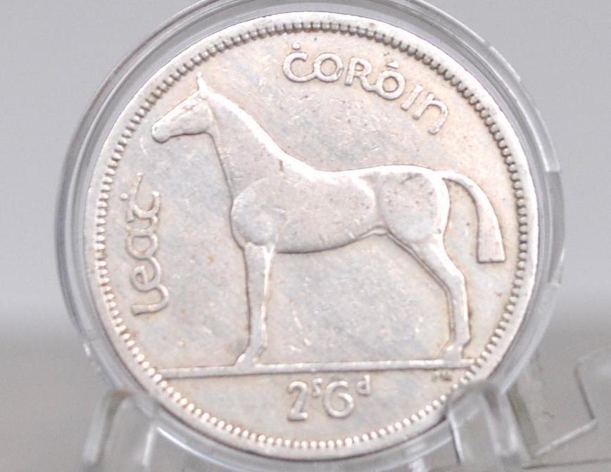 1961 Irish Half Crown - XF Grade / Condition - Great Coin - 1961 1/2 Crown Ireland HalfCrown, Authentic