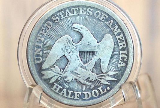 1853 Seated Liberty Half Dollar - VG - 1853 Liberty Seated Silver Half Dollar 1853 - All TreasureHunterCo. Coins are Authentic