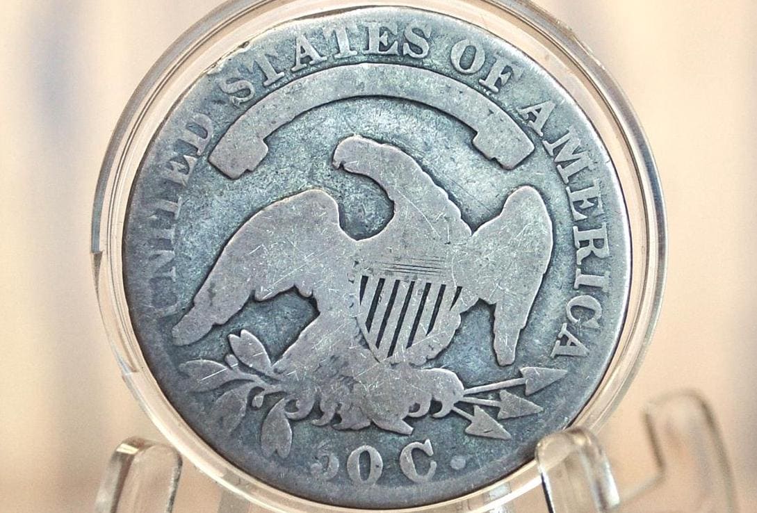 1830 Capped Bust Half Dollar - VG; Historic Coin, 1830 Half Dollar US Half Dollar 1830, Rare Early Half, Early American Coin