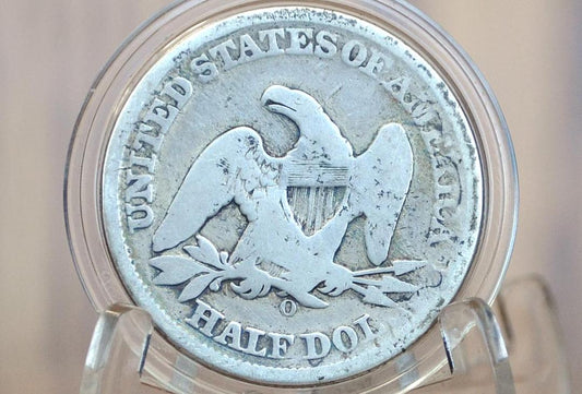 1859-O Seated Liberty Half Dollar - VG - 1859O Liberty Seated Silver Half Dollar 1859 - All TreasureHunterCo. Coins are Authentic