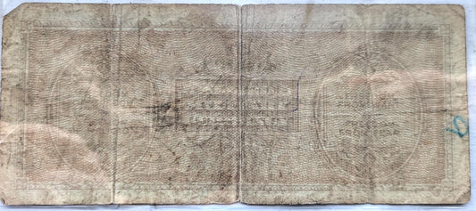 1943 100 Lire Allied Military Italian Banknote - Signed Note - Italy One Hundred Lire Allied Military Banknote 1943 - WWII Issue - P#M15b (C