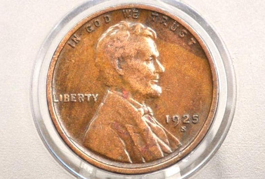1925-S Wheat Penny - Choose by Grade - Good to Very Fine - San Francisco Mint - 1925 S Wheat Ear Cent - Better Date