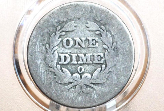 1838-O Seated Liberty Dime - AG/G - Key Date - 1838 O Silver Dime / 1838O Us 1 Dime Liberty Seated 1838 O Mint