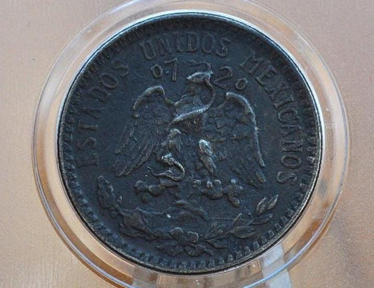 1920 20 Centavos Mexico Silver - XF (Extremely Fine) Grade/Condition - Mexican 20 Centavos 1920 Silver, Great Coin!