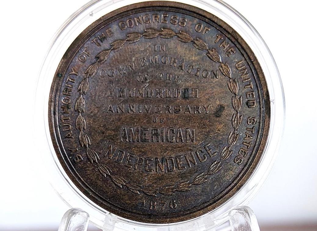 1876 Bronze Centennial Official Medal - US So-called-dollar - 1876 US Centennial Exposition, Philadelphia -