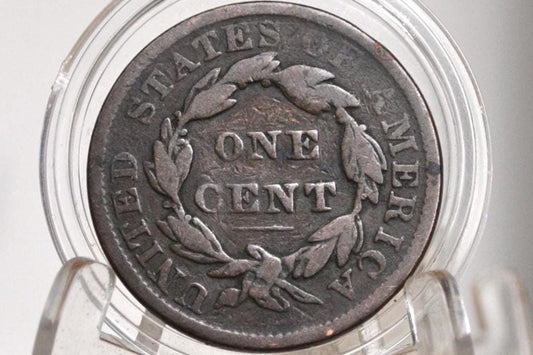 1836 Matron Head Large Cent - G (Good) Grade / Condition - 1836 Liberty Head Cent - 1836 One Cent - Modified Matron Head 1835 to 1839