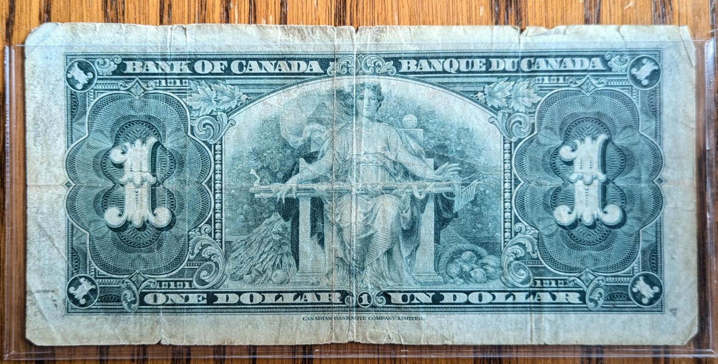 1937 Canadian 1 Dollar Banknote - Choose by Note - Gordon/Towers, Coyne/Towers Signed - Large Size Canadian One Dollar Bill 1937