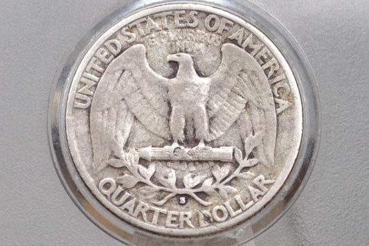 1932-S Washington Silver Quarter - G (Good) Condition - San Francisco Mint - Key Date Quarter 1932 S - 1932 S Washington Quarter Collection