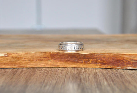 Rare 925 Sterling Silver Song of Solomon Ring - I Am My Beloved's and My Beloved Is Mine Ring - Hebrew Text Ring - Jewish Wedding Ring - 8.5