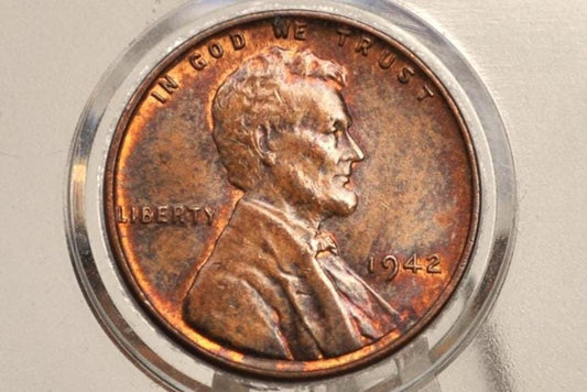 1942-S Wheat Penny - VF/XF Grade / Condition - San Francisco Mint - WWII Era Cent - Collectible Coin - 1942 S Wheat Back 1942 S Wheat Ear