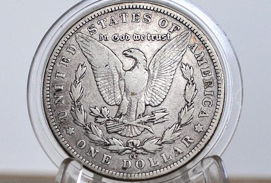 1885-CC Morgan Silver Dollar - VF (Very Fine) - Carson City Mint 1885CC Morgan Dollar 1885CC, Rarer Date, Authentic