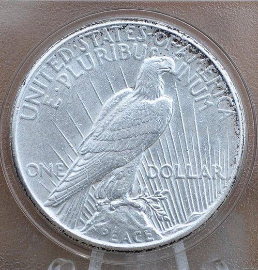 1927 Peace Silver Dollar - AU58 (About Uncirculated) Grade / Condition -Philadelphia Mint- 1927 P Silver Dollar 1927P Peace Dollar Key Date