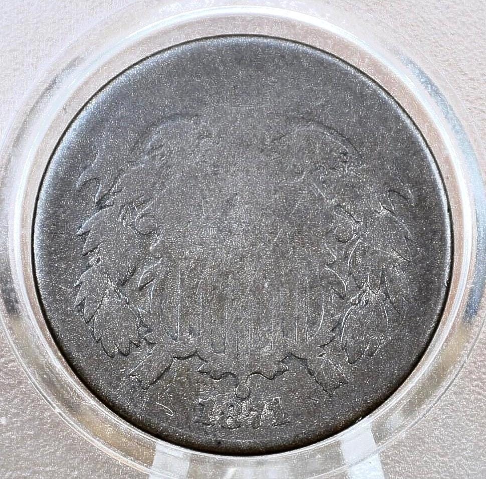 1871 Two Cent US Coin - Choose by Grade / Condition - Civil War Era - 1871 2 Cent Piece 1871 US Two Cent Coin