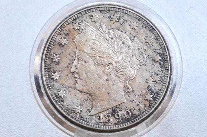その他 Mone 1890 Liberty Head Nickel - Choose by Grade - 1890 V Nickel