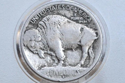 1913-D Buffalo Nickel Type 1 - VG (Very Good) Grade / Condition - Tougher Date and Mint - 1913 D Nickel Type One Type 1 1913D