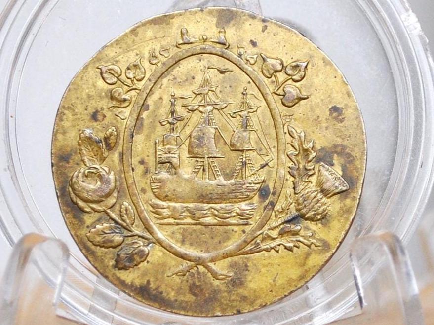 1801 Irish Acts of Union Trade Token - British/Irish Union Trade Token - Great Condition - Quis Separabit? -Historical Token -