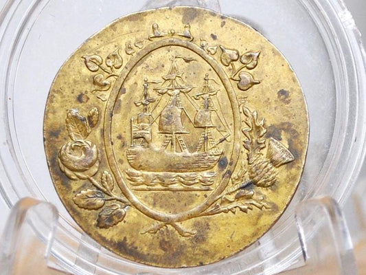 1801 Irish Acts of Union Trade Token - British/Irish Union Trade Token - Great Condition - Quis Separabit? -Historical Token -