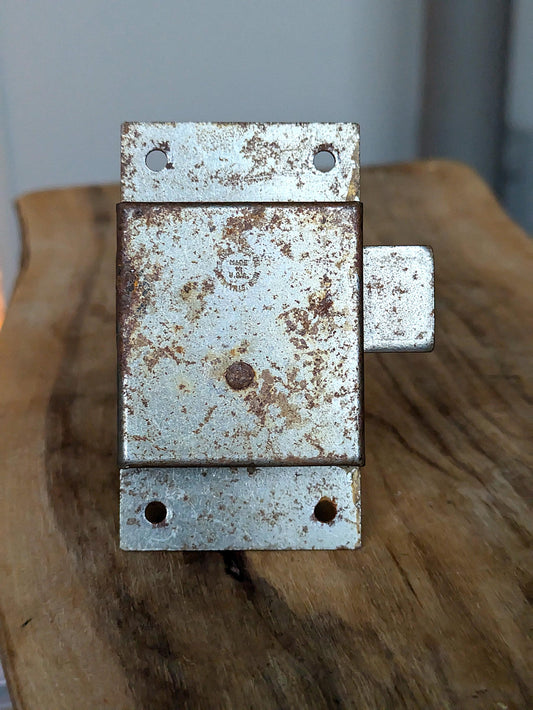 Antique Eagle Lock Company Cupboard/Cabinet Door Lock and Key - Eagle Lock Company Cabinet Lock - Eagle Lock Company Cupboard Lock