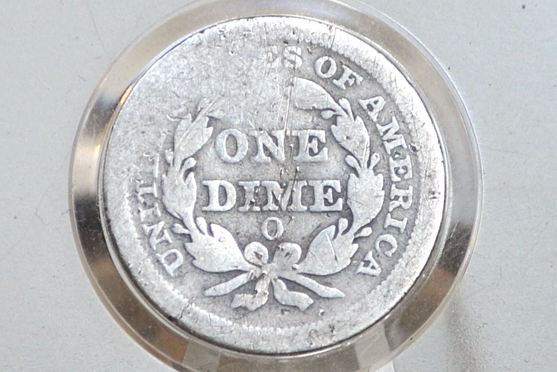 1851-O Dime - AG - 1851-O Silver Dime / 1851-O Liberty Seated Dime Seated Liberty 1851-O