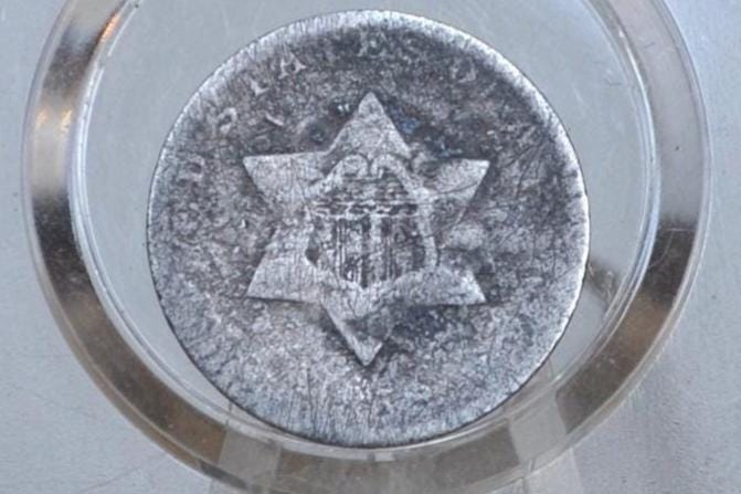 1852 Three Cent Silver US Coin - Choose by / Grade / Condition - 1852 3 Cent - Trimes / Silver 3 Cent Pieces - Good Type Coin