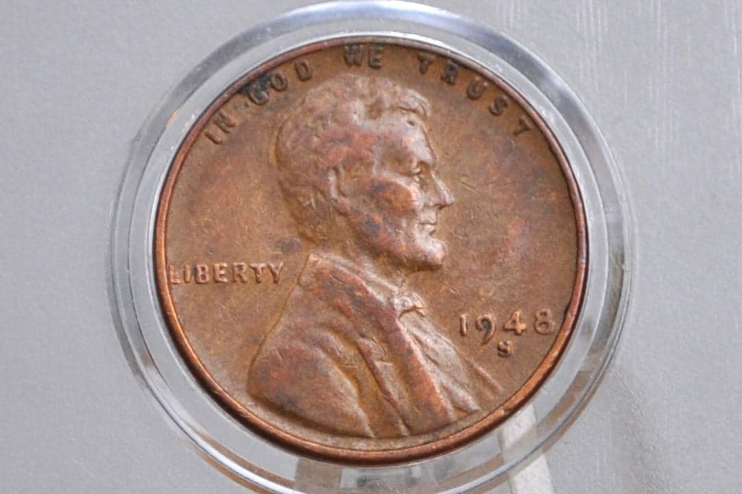 1948 Wheat Pennies, P,D,S - Choose by Mint & Grade - WWII Era Cent - 1948 D Wheat Ear 1948 S Wheat Back Cent - Collectible Coins