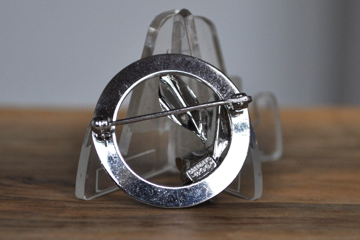 Vintage Harry S. Bick Sterling Silver Signed Floral Brooch - Harry S. Bick Rose Brooch - HSB 925 Rose and Flower Brooch